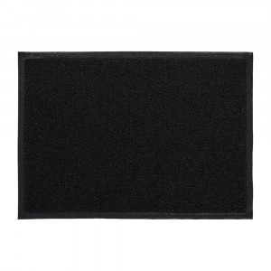 Коврик придверн. (тип Spongy) 50*70см, h ворса=0,5см, черный, порист, полимерн. 22186 Vortex