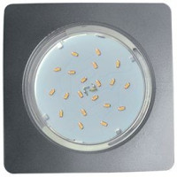 Ecola GX53 5357 св-к Квадрат Легкий Серебро 25x107 FS5357ECD (10!)