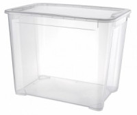 Ящик универсальный КРИСТАЛЛ XL 70л с крышкой, 55,5*39*43,5см, бесцветный 433204601 Econova/Бытпласт