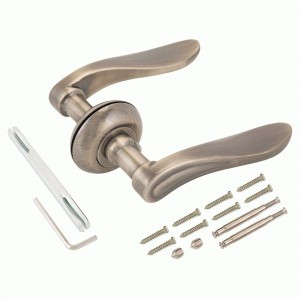 PUERTO AL 517-08 AB бронза античная Комплект дверных ручек, ручки 2шт, б/мех.  (20)