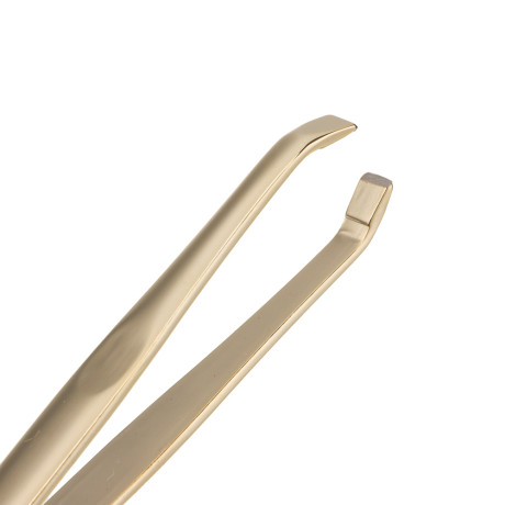 Пинцет прямой тм ЮНИLOOK  ULTRA, сталь, 9 см, цвет золото