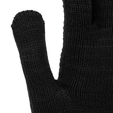 Перчатки трикотажные, акрил, усиленные, ПВХ-гель Протектор, цвет: чёрный, 10 класс Сибртех