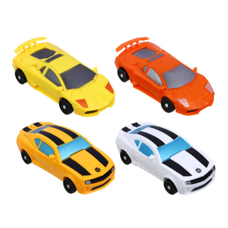 ИГРОЛЕНД Робот трансформирующийся "Герой города", высота 11 см, ABS, 10,5х3,7х19 см, 4 дизайна