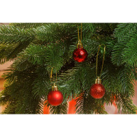 Шар Т555-3 9шт 3см(глянец/матов/блестки) Красный (400)