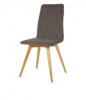 Стул обеденный Polini Home Rio SD (ДхГхВ) 45х46х89 см, серый-натуральный (кратно 2!) (мест 1)