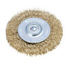 ЕРМАК PROFI Щетка дисковая для дрели, витая латунированная стальная проволока 0,3мм, 75мм