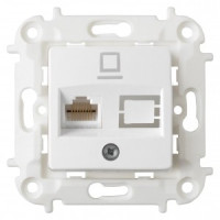 Bylectrica Мастер мех. роз. СУ комп. RJ-45, белый (корп. ABS) РК18-6011