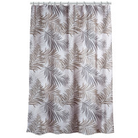 VETTA Шторка для ванной, с утяжелителем, полиэстер, 80 г/м2, 180х180см, Листья, 006