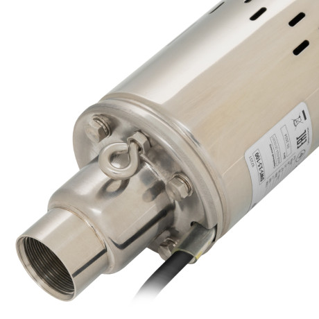 Скважинный насос DWS-3,5-100, винтовой, диаметр 3,5", 800 Вт, 1700 л/ч, напор 100 м Denzel