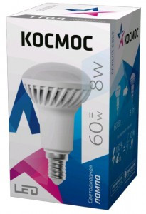 Космос R50 E14 8W (620lm) 4500K 4K матов. 86x50 Lksm_LED8wR50E1445