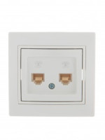 Lezard Мира роз. телеф. СУ 2 мест. бел. (RJ11) (корпус PC) 701-0202-138