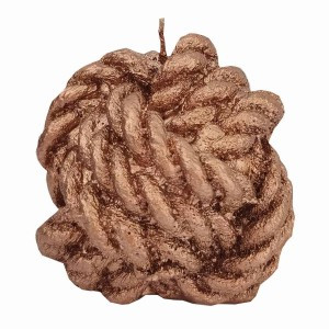 Свеча "Клубок" нежно-розовая (лак), 5,5x5 см Волшебная страна