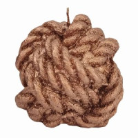 Свеча "Клубок" нежно-розовая (лак), 5,5x5 см Волшебная страна