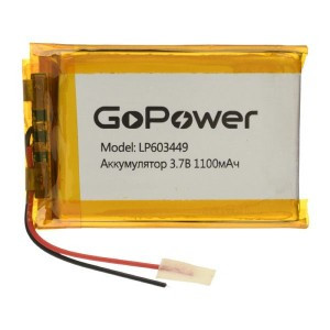 Ак-р Li-Pol GoPower LP603449 3.7V 1100mAh