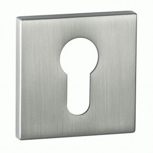 Накладка на цилиндр квадрат. РЕНЦ, никель матовый  INET 03 slim SN