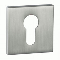 Накладка на цилиндр квадрат. РЕНЦ, никель матовый INET 03 slim SN