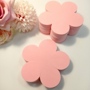 Uniel фоамиран для творчества, теплый розовый 9х9см 1мм. пятилист. VR-FE7 42T10/S50X50/PWF007