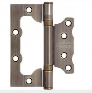 АЛЛЮР 100х75 2BB AB Блистер 2 подш. бронза Петля накладная без врезки 2шт. (цена за упак,50,25,1)