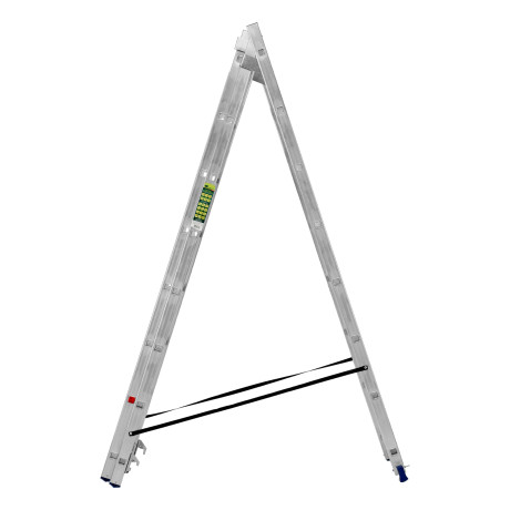 Лестница, 3 х 8 ступеней, алюминиевая, трехсекционная, Сибртех