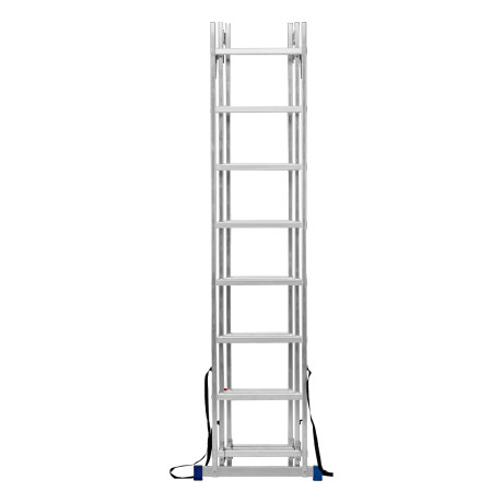 Лестница, 3 х 8 ступеней, алюминиевая, трехсекционная, Сибртех