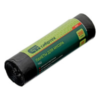 Пакеты для мусора 200 л x 10 шт, пвд, короткий ролик, тип дна &quot;Звезда&quot; Сибртех