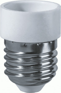 Navigator Патрон-переходник с E27 на E14 пластик. белый NLA-E27-E14 (50!) 71989