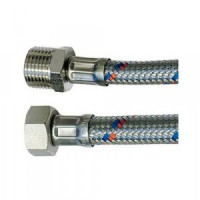 Подводка гибкая ЗУБР для воды, оплетка из нержавеющей стали, г/ш 1/2&quot; - 0,8м