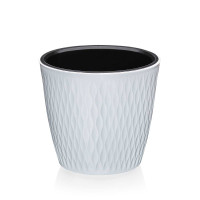 Кашпо Керама 2,3л белый Эльфпласт 495 х36
