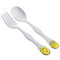 Набор столовых приборов детский 2 пр. &quot;Смайлики&quot;, нерж.сталь, 12 дизайнов