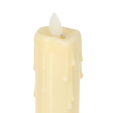 СНОУ БУМ Светильник декор. LED в виде свечи, 7,3x24,5см, PP, 3хAAA, 1 режим, эффект движ. пламени