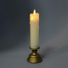 СНОУ БУМ Светильник декор. LED в виде свечи, 7,3x24,5см, PP, 3хAAA, 1 режим, эффект движ. пламени