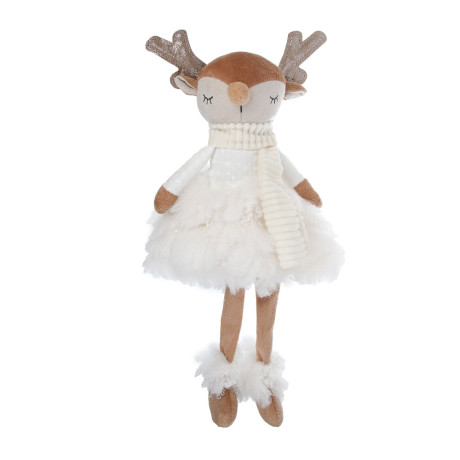 СНОУ БУМ Фигура декоративная "Олененок" 21+20 см, полиэстер