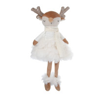 СНОУ БУМ Фигура декоративная &quot;Олененок&quot; 21+20 см, полиэстер