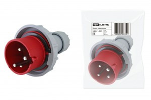 TDM вилка кабельная 3Р+РЕ 16А 380В IP67 SQ0611-0021
