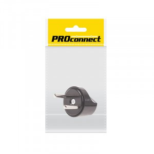 PROconnect сет. вилка-переходник (адаптер) ITEC черный ИУ 11-1067-9