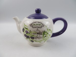 Чайник заварочный 950мл Оливки керамика П/У (кратность 6шт!!!) МФК MFK21040