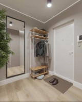 Стеллаж- Прихожая 34 &quot;НеШкаф&quot; Д82,5*Ш36,5*В206,5см белый ПРНШ34  Б под заказ ЗМИ