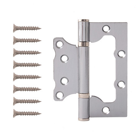 Петля CODE DECO 100х75-B2-CRM БЕЗ врезки 2подшипника (матовый хром)  \2 (25/100)