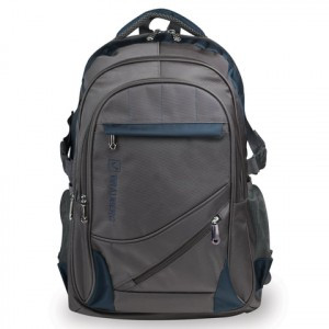 Рюкзак BRAUBERG "MainStream 1", 35 л, размер 45х32х19 см, ткань, серо-синий, 224445