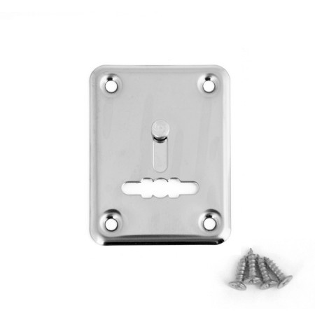 Накладка под сувальду DP-01-S-CR со Шторкой  (Хром) прямоугол. AVERS  (1штука!)  \20 (240)