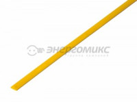 REXANT термоусадка трубка ТУТ 3,5 / 1,75 мм 1м желтая, цена за шт (50!), 20-3502
