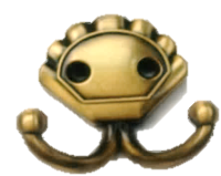 Крючок мебельный 7949, цвет бронза