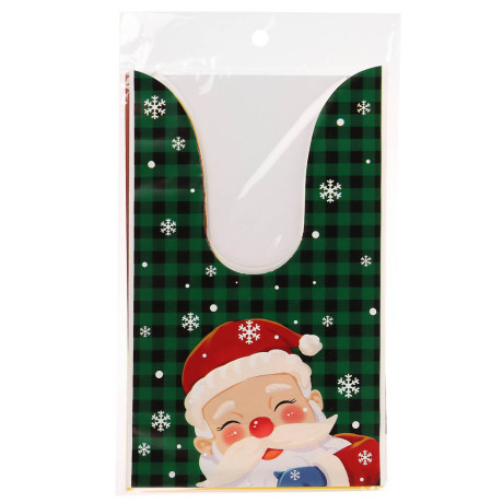 Набор подарочных мешков 20шт, 5 дизайнов, 13,5x22 см, пластик, арт.1