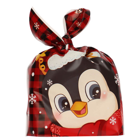 Набор подарочных мешков 20шт, 5 дизайнов, 13,5x22 см, пластик, арт.1