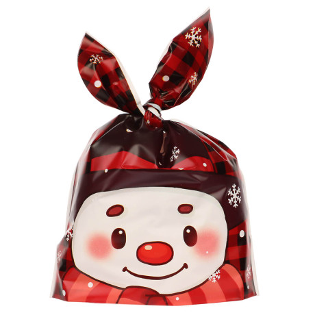 Набор подарочных мешков 20шт, 5 дизайнов, 13,5x22 см, пластик, арт.1