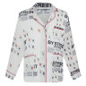 Пижама "Cards" white, мужская, белый с рисунком, разм. one size