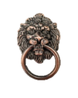 Ручка мебельная Лев 1 металл медь 65мм