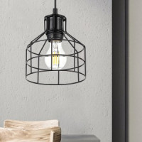 ЭРА PL9 BK LOFT св-к Подвес металл E27 max 60W d160  черный (16/144) 4623