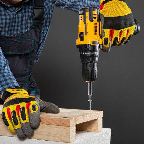 Дрель-шуруповерт аккумуляторная CDL-12CB, Li-Ion, 12 В, 1 акк. Denzel