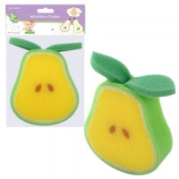 Мочалка &quot;Груша&quot;, 12*10*3см (кратность 6шт!!!) пенополиуретан VL90-76 Мультидом